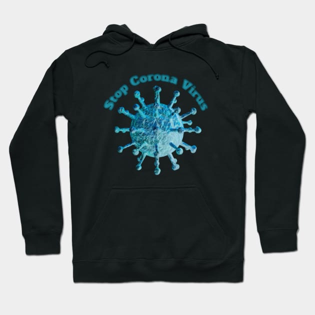 Stop Corona virus Hoodie by Youran